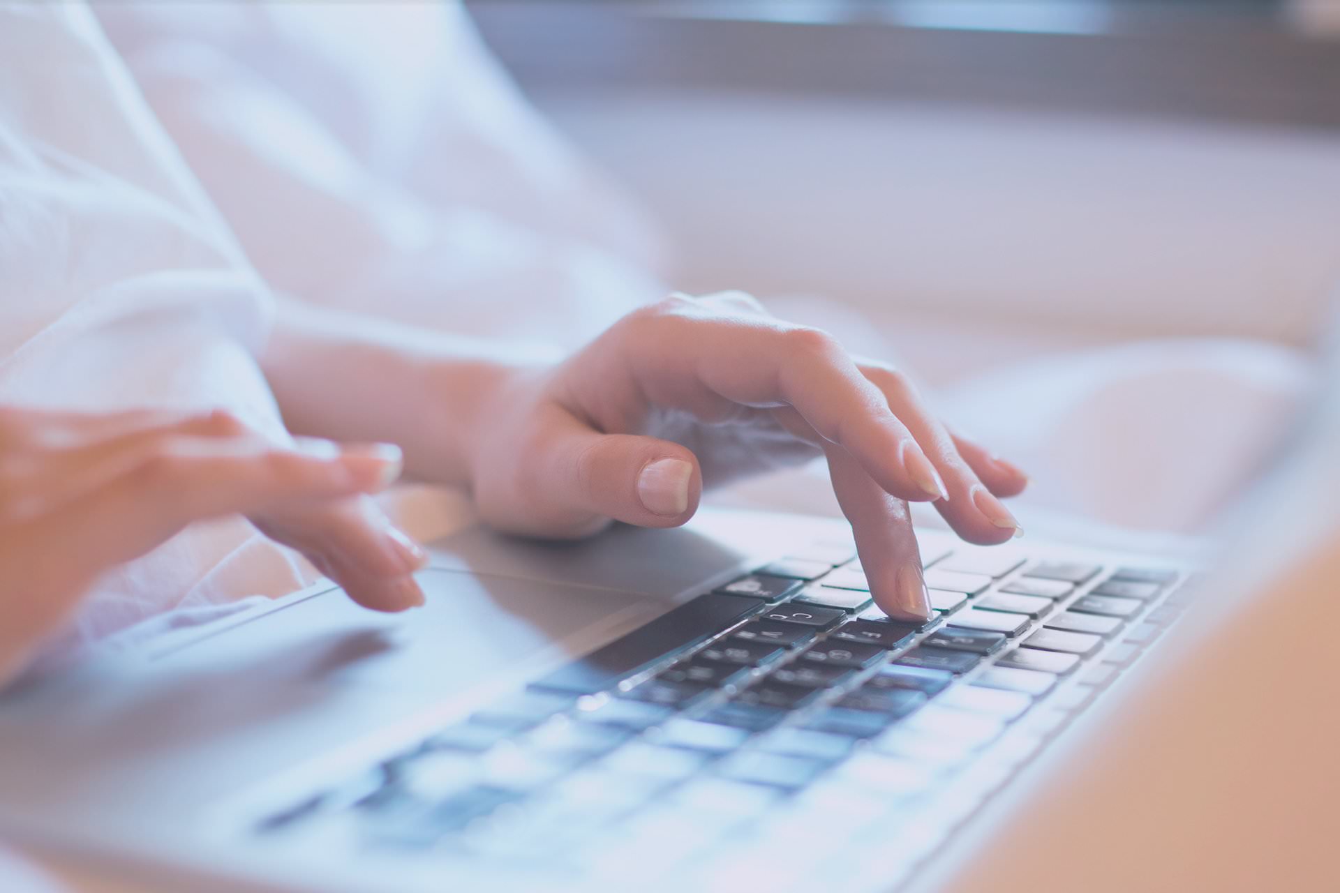 Profesional gestionando su web alojada en VisualTec HOST