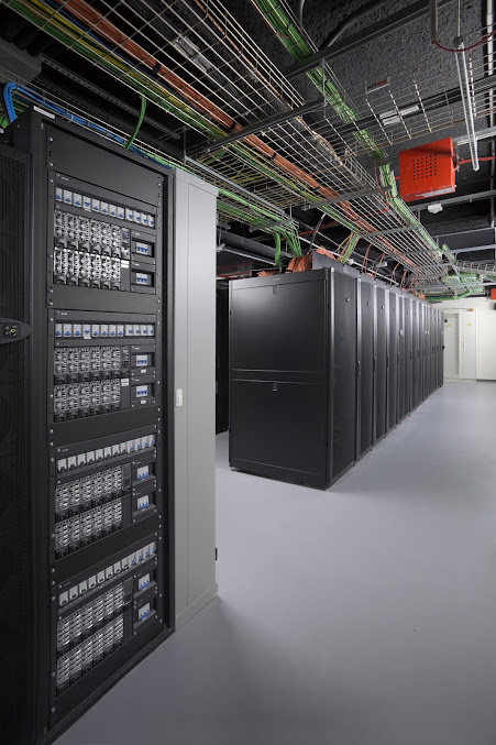 Sala de servidores del datacenter en Madrid